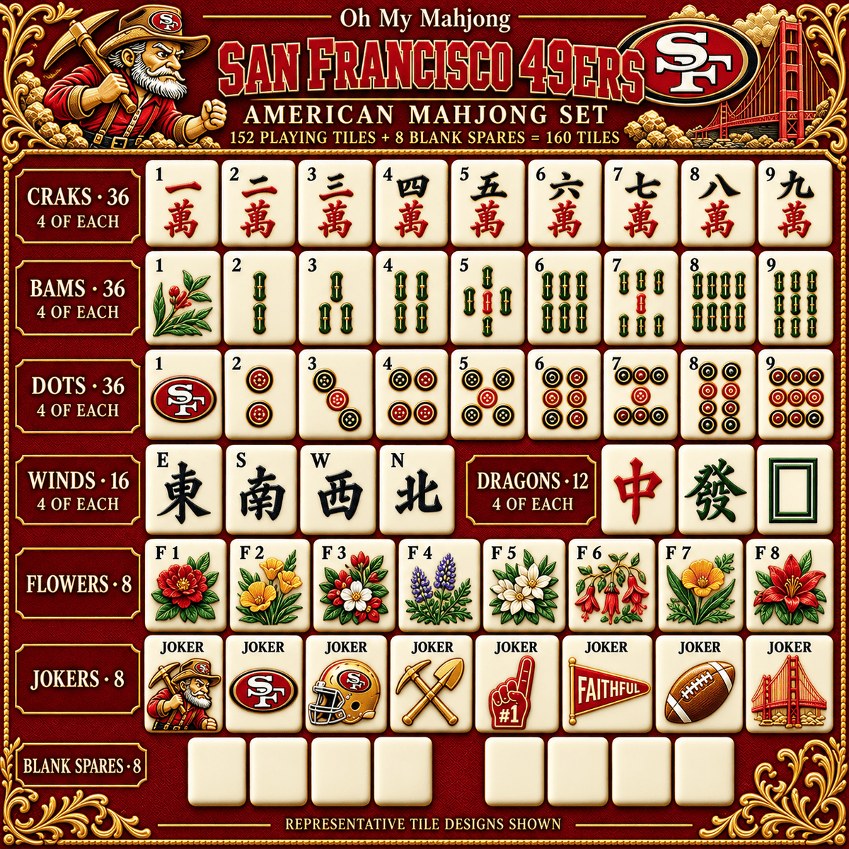 SF49 Premium Mahjong Set – Game Night Edition NHVH