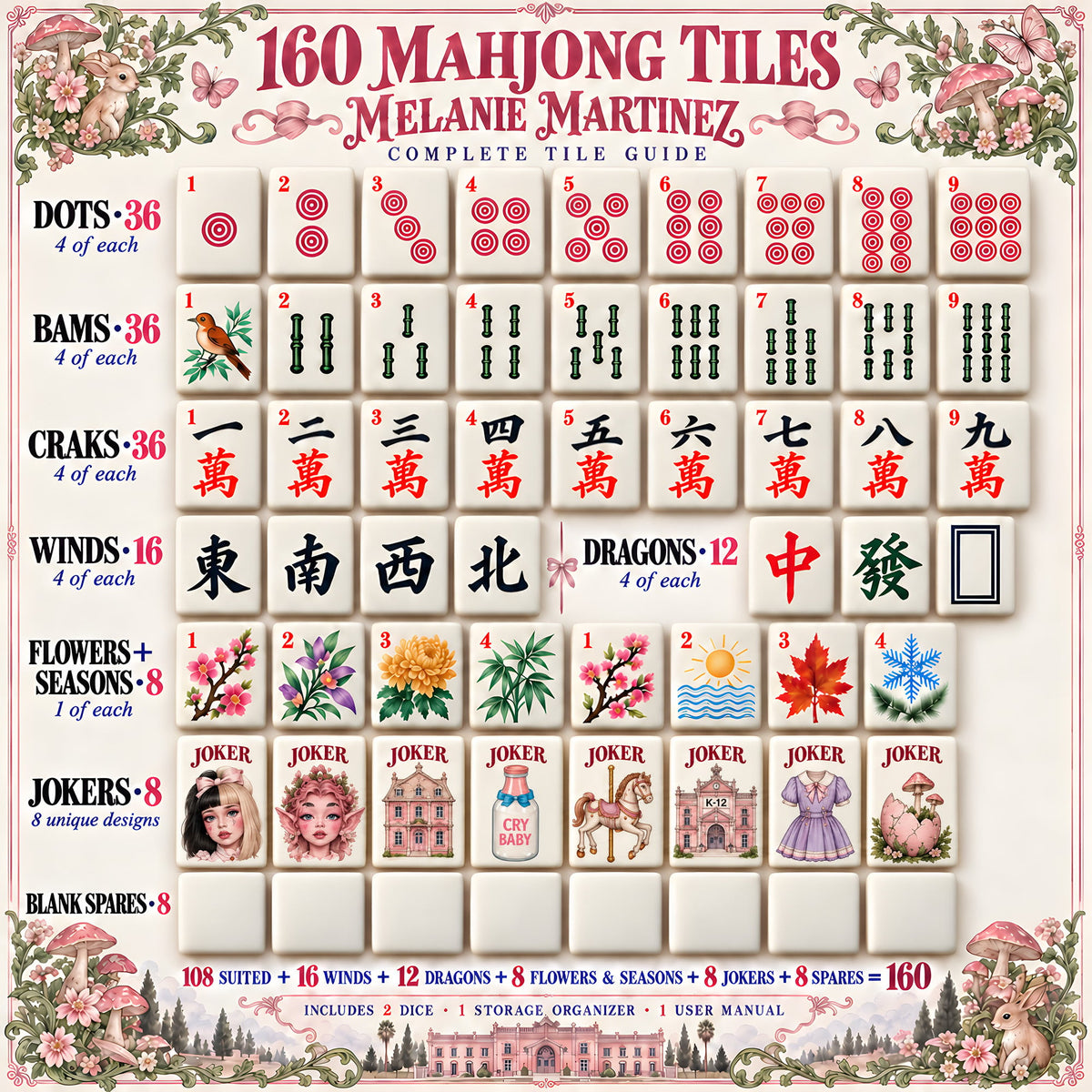 Premium MMT Mahjong Tiles Set TTMH