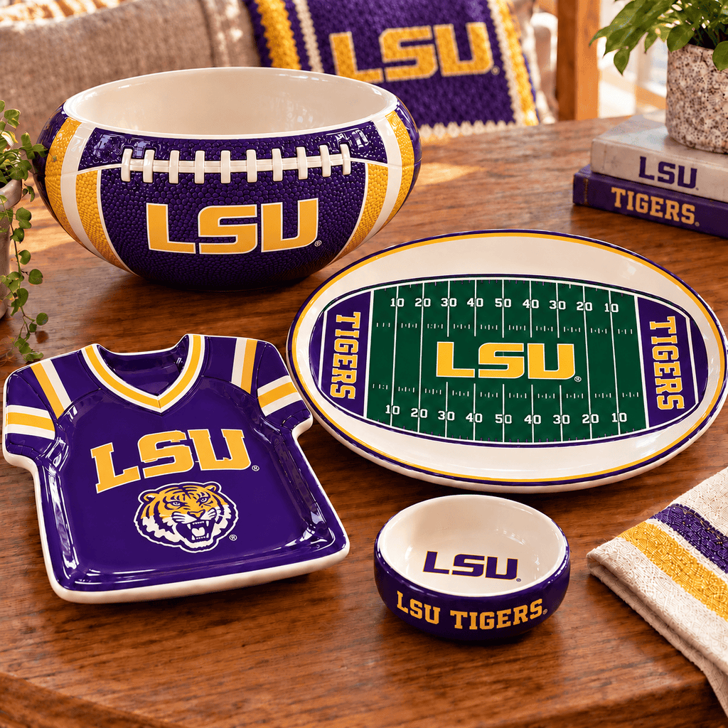 LSU Premium Themed Tableware Set DNBN