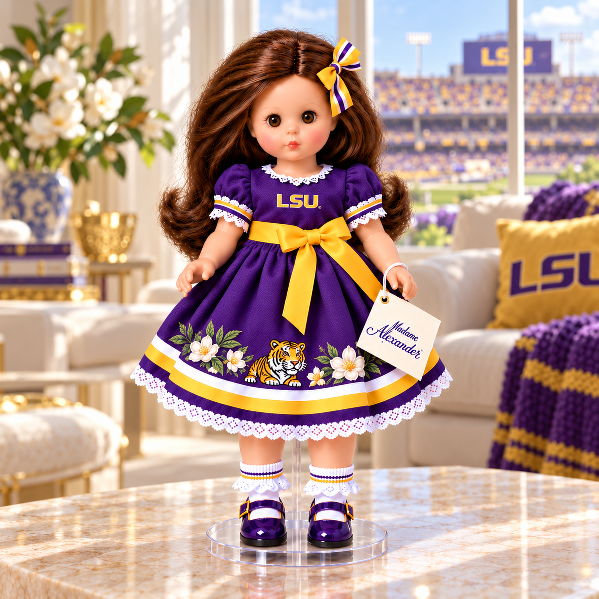 Premium LSU Commemorative Collector Doll TMH