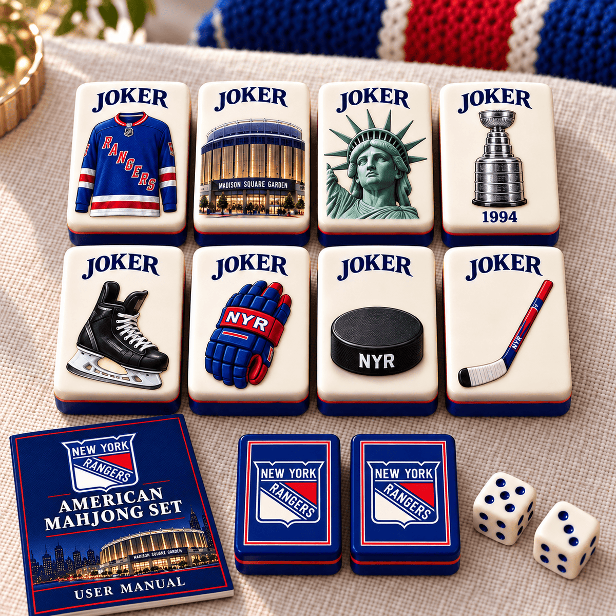 Premium NYR Mahjong Tiles Set TTMH
